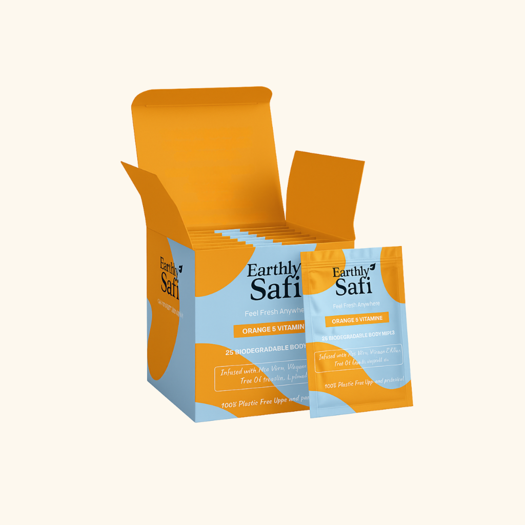 Orange & Vit E Body wipes