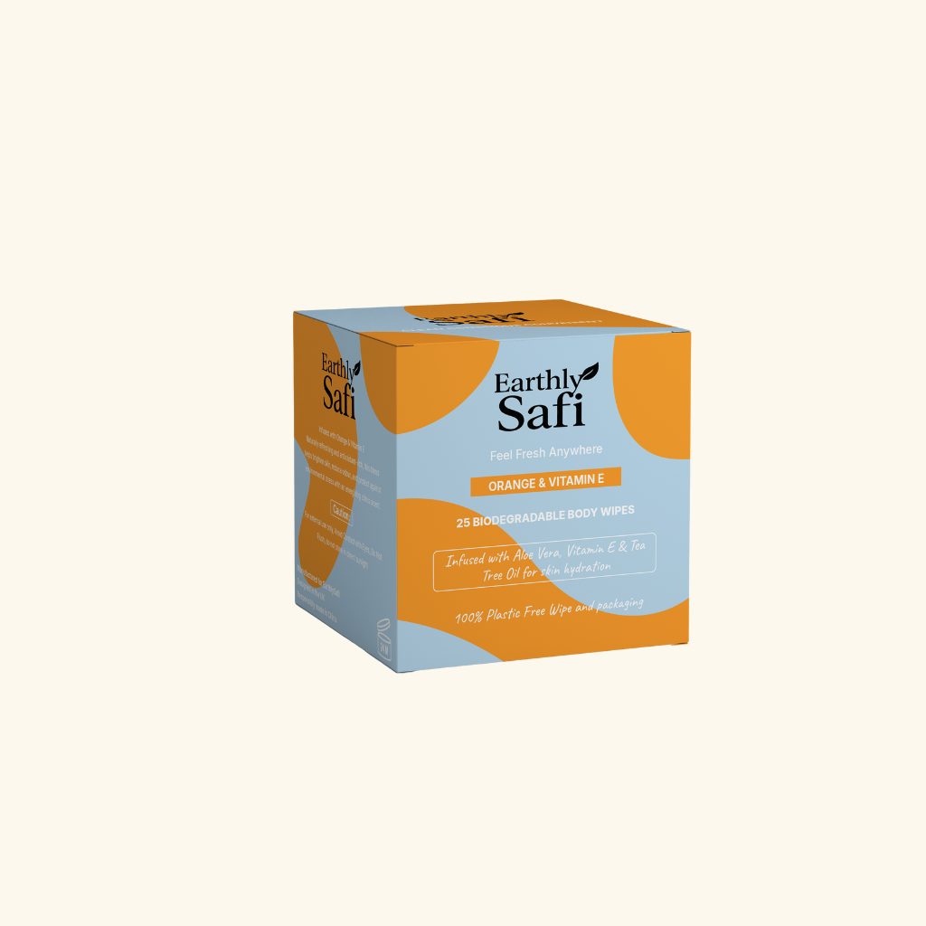 Orange & Vit E Body wipes