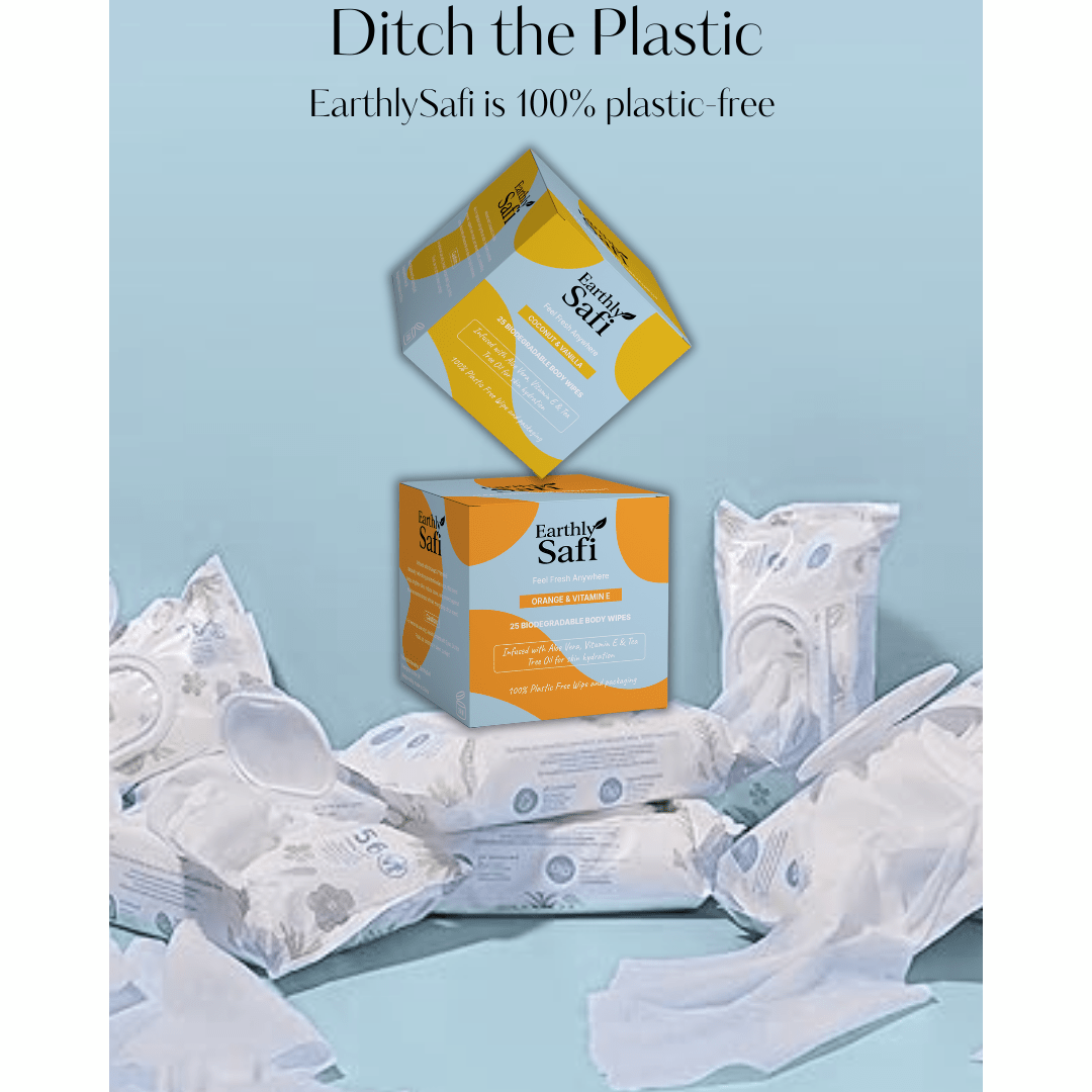 EarthlySafi: Wipe to Box,100% Plastic Free