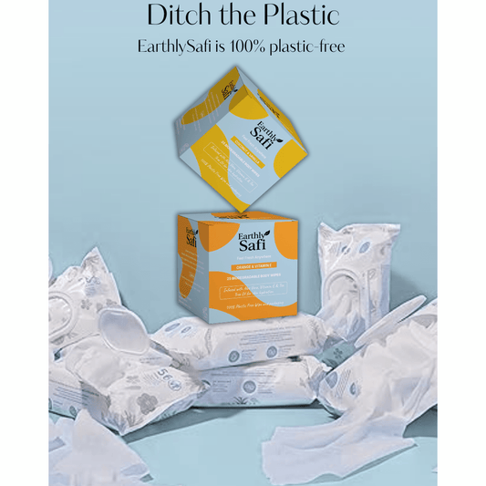 EarthlySafi: Wipe to Box,100% Plastic Free