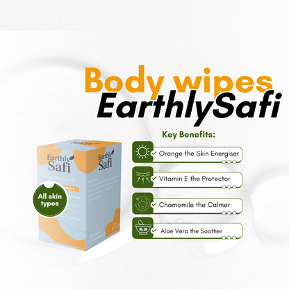 Orange & Vit E Body wipes - 25 Body wipes