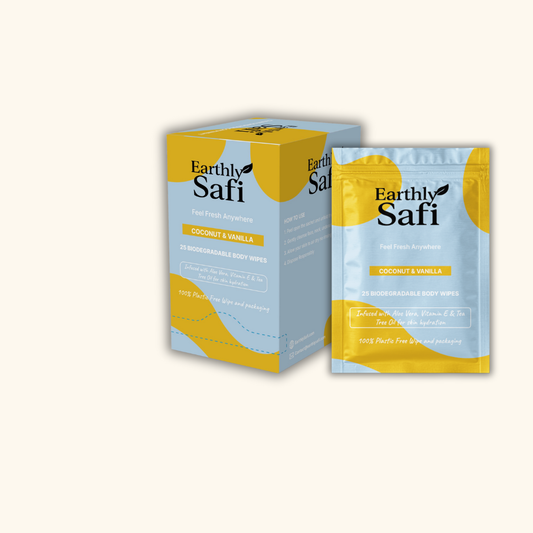 Coconut & Vanilla Body wipes - 25 Body Wipes