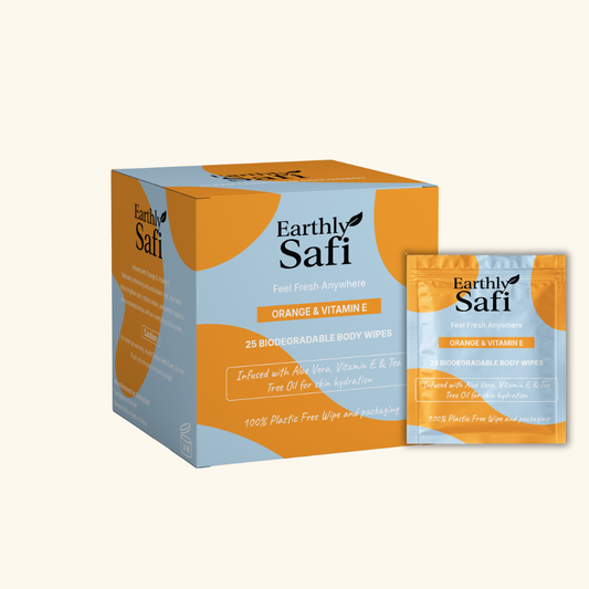 Orange & Vit E Body wipes