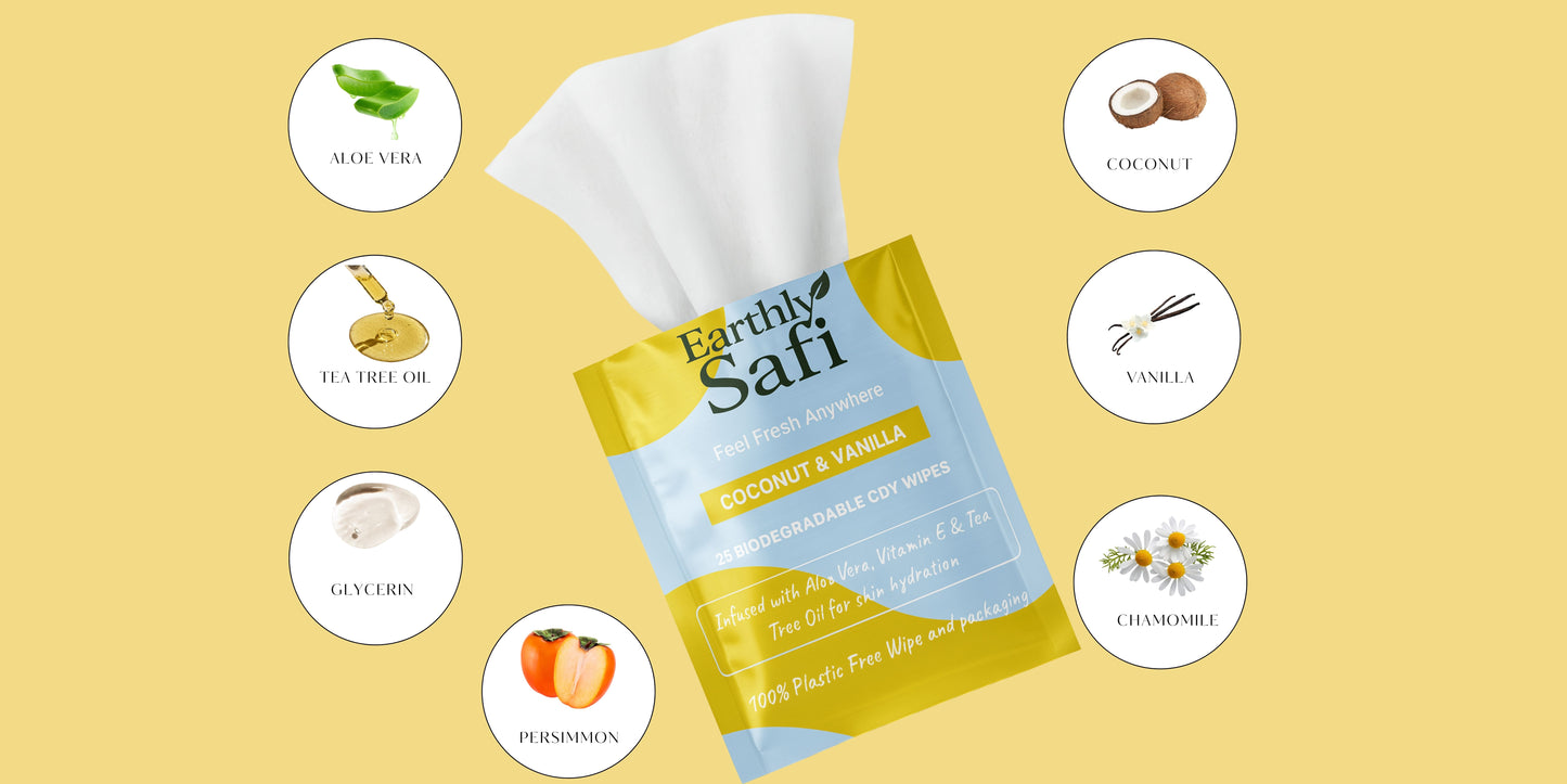 Coconut & Vanilla Body wipes